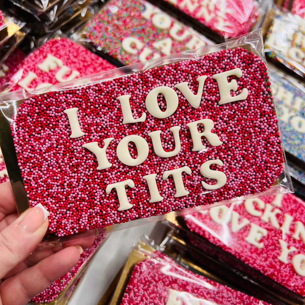 Love Tits Chocolate Slab #1 image